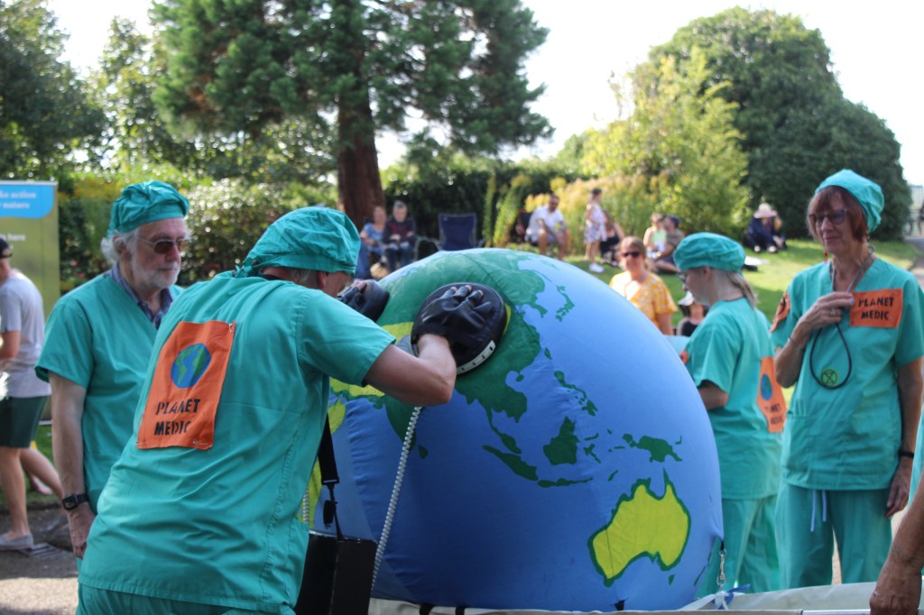 Medics attempt to save the Earth