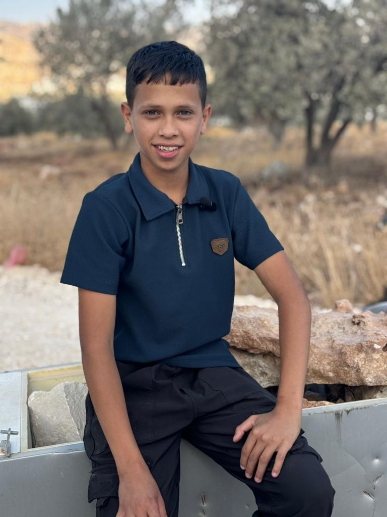 Fares Qneiri, 14, from New Askar Refugee Camp, Nablus